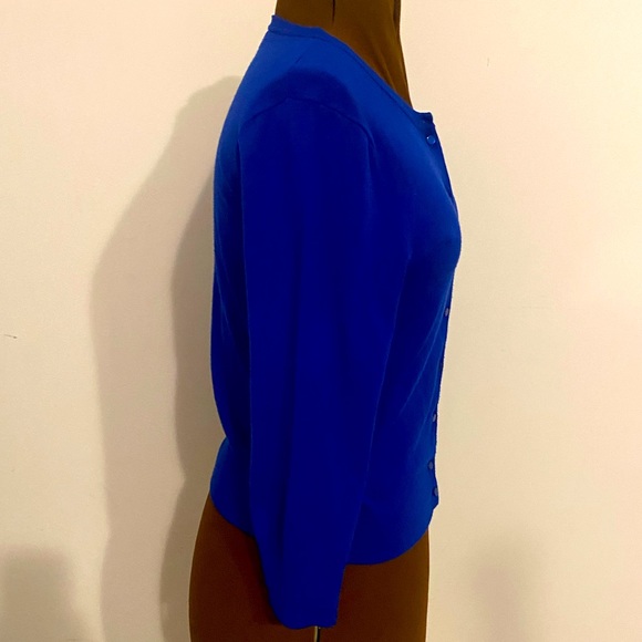 đź’™CABLE & GAUGEđź’™ 3 quarter sleeve cardigan in large. Like new condition. - Picture 12 of 16
